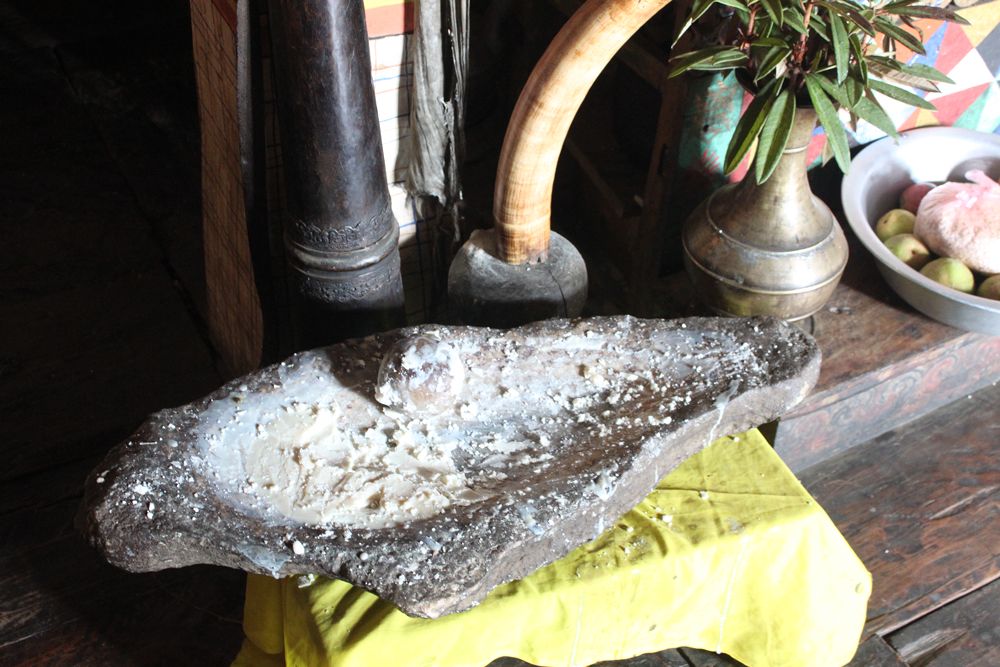 A mortar used for Tibetan Medicine